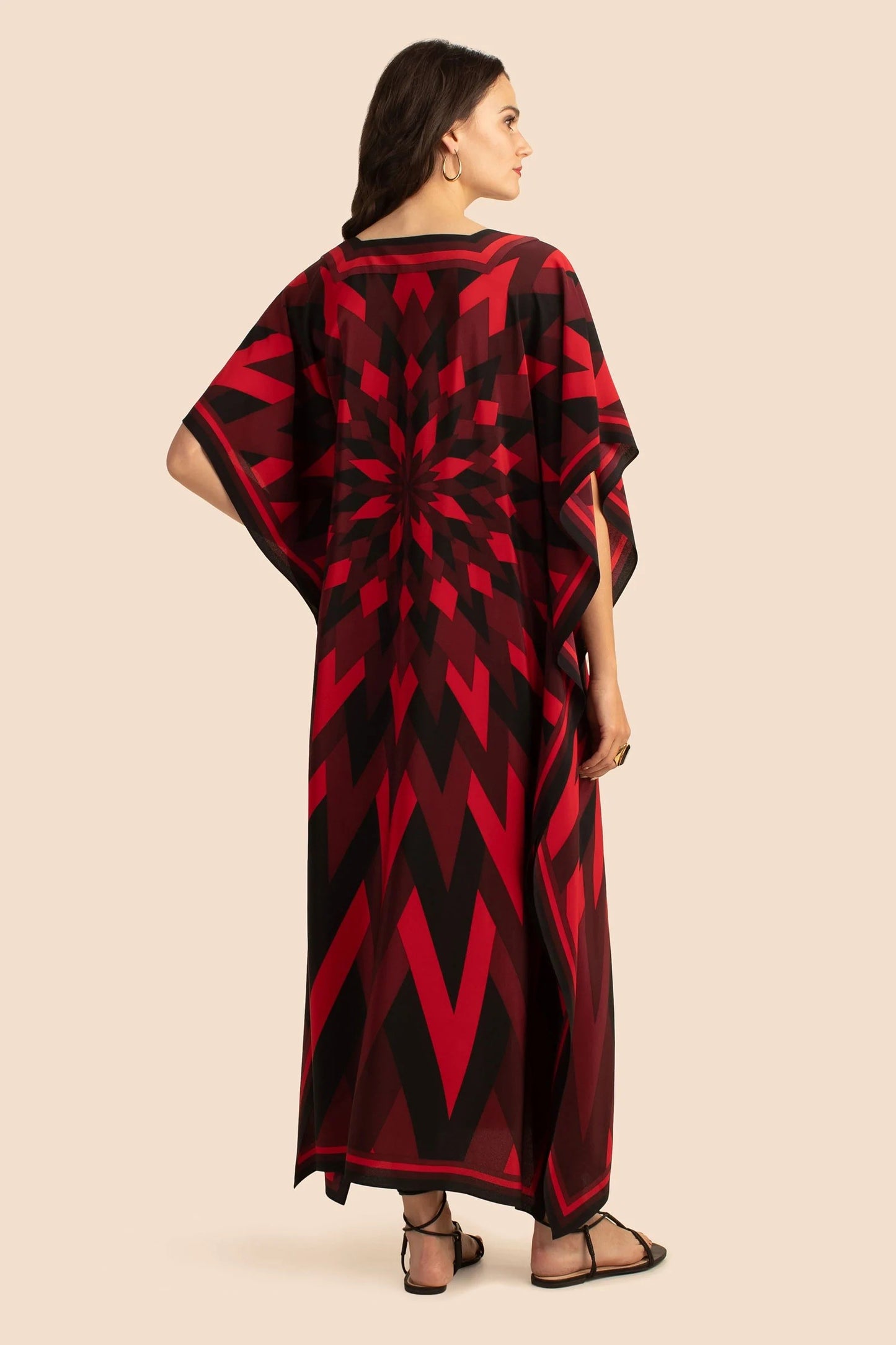 Red Colour Soft Silk Daily Wear Women Kaftan