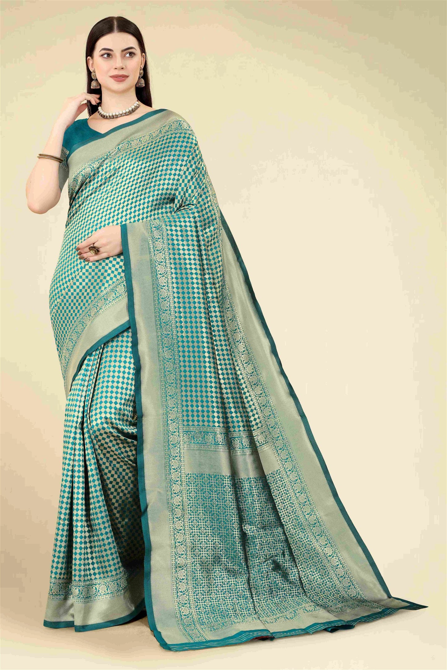 Green Colour Banarasi Silk Saree
