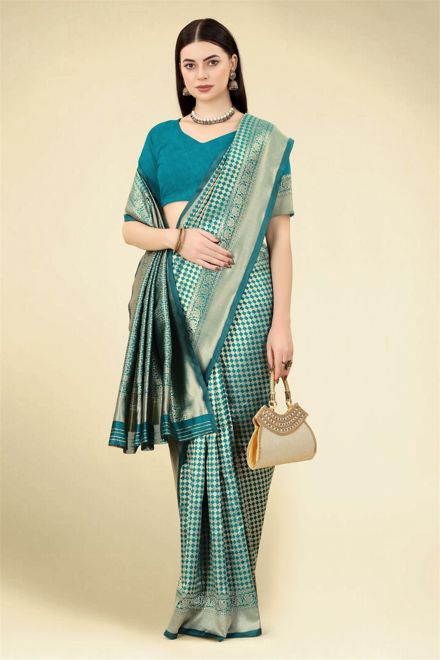 Green Colour Banarasi Silk Saree
