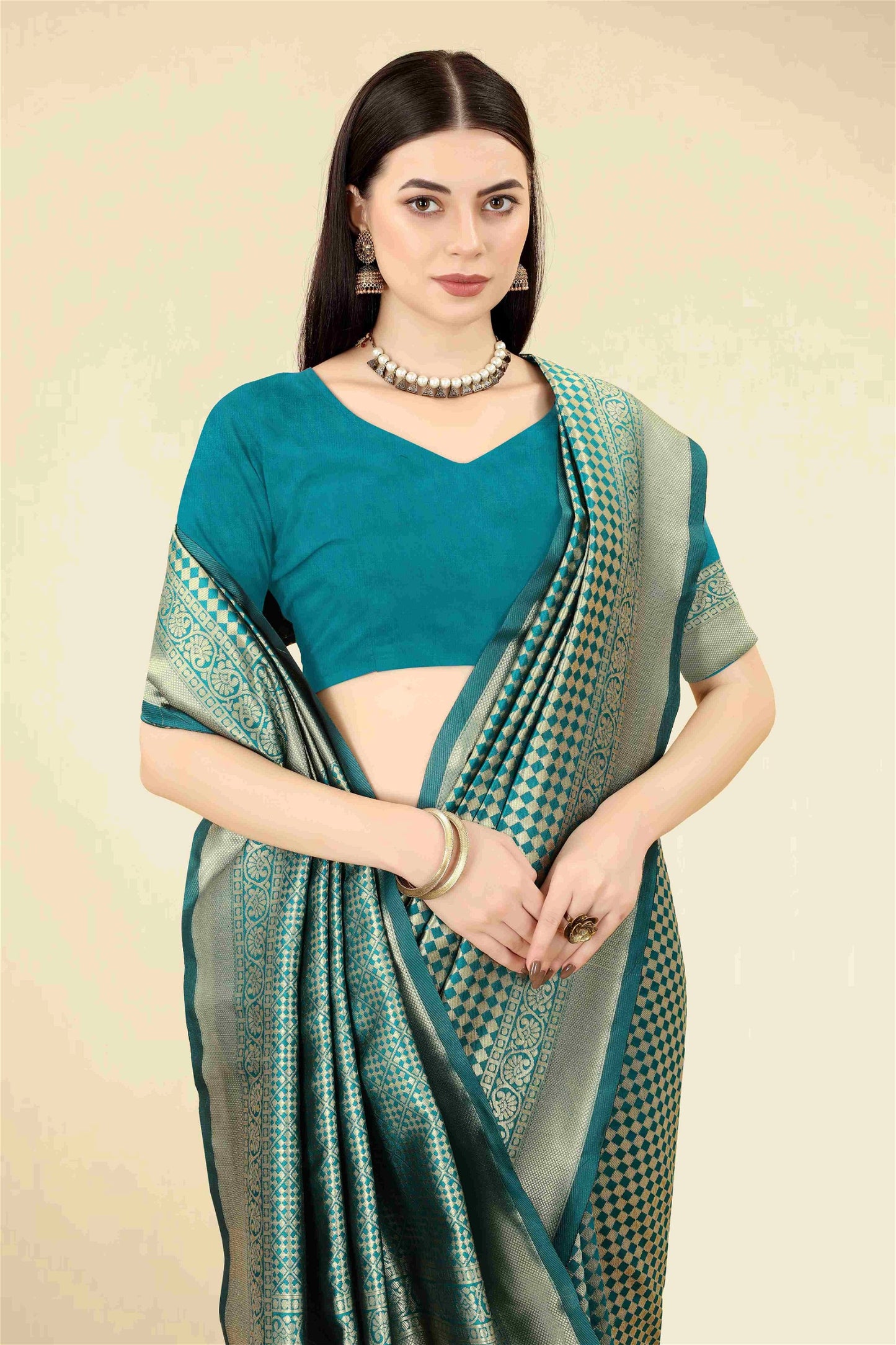 Green Colour Banarasi Silk Saree