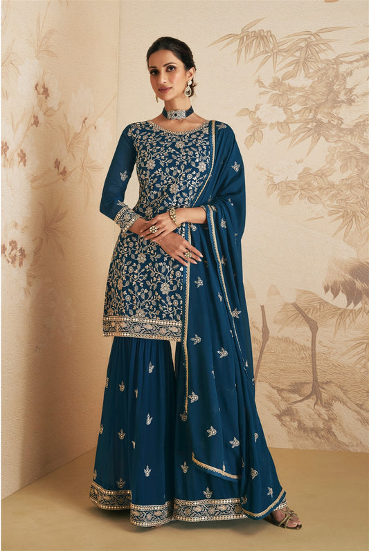 Exclusive Latest Indian Party Wear Sharara Set