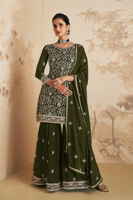 Exclusive Latest Indian Party Wear Sharara Set