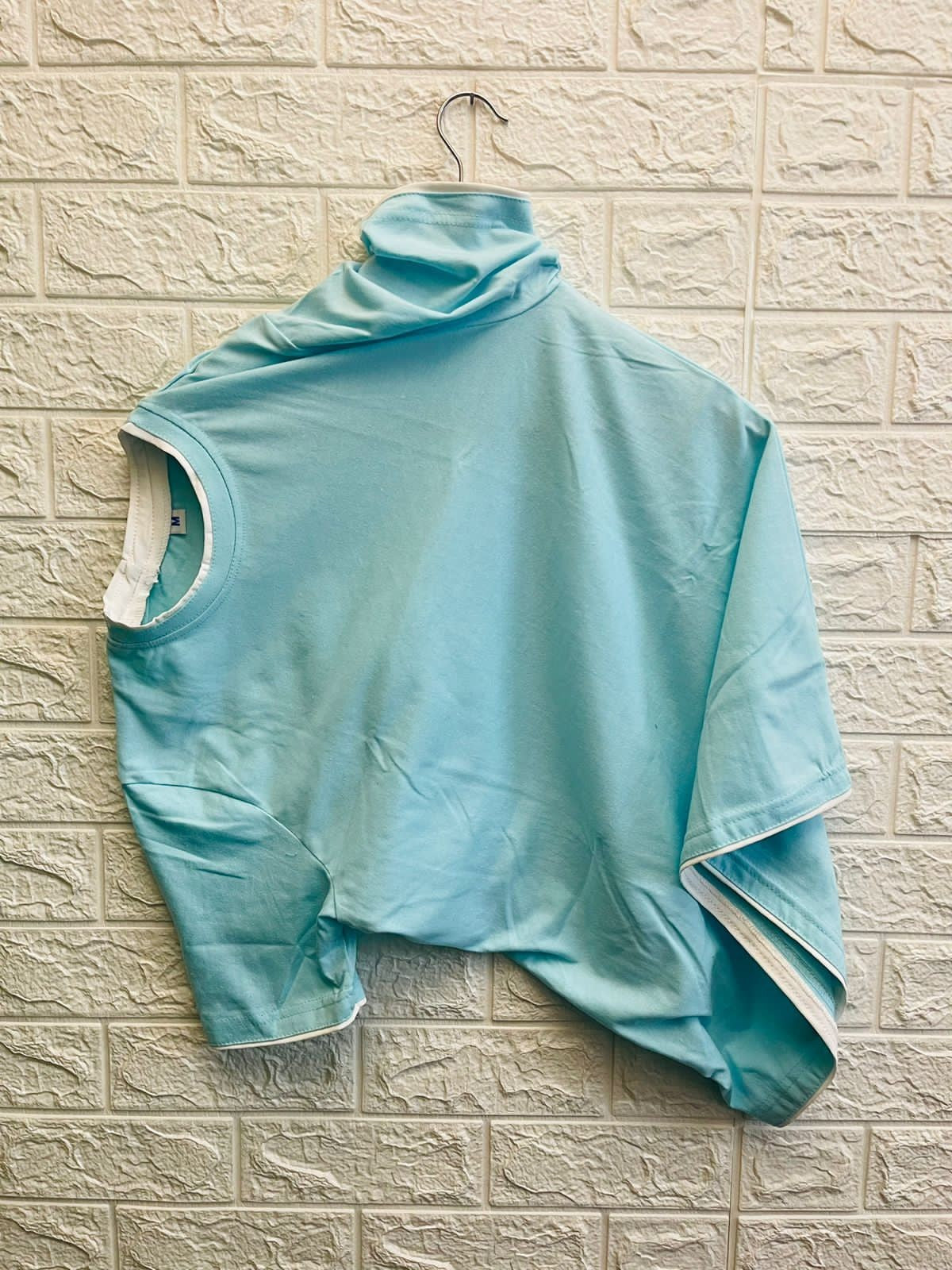 Sky Blue Colour Round Neck Mens TShirt