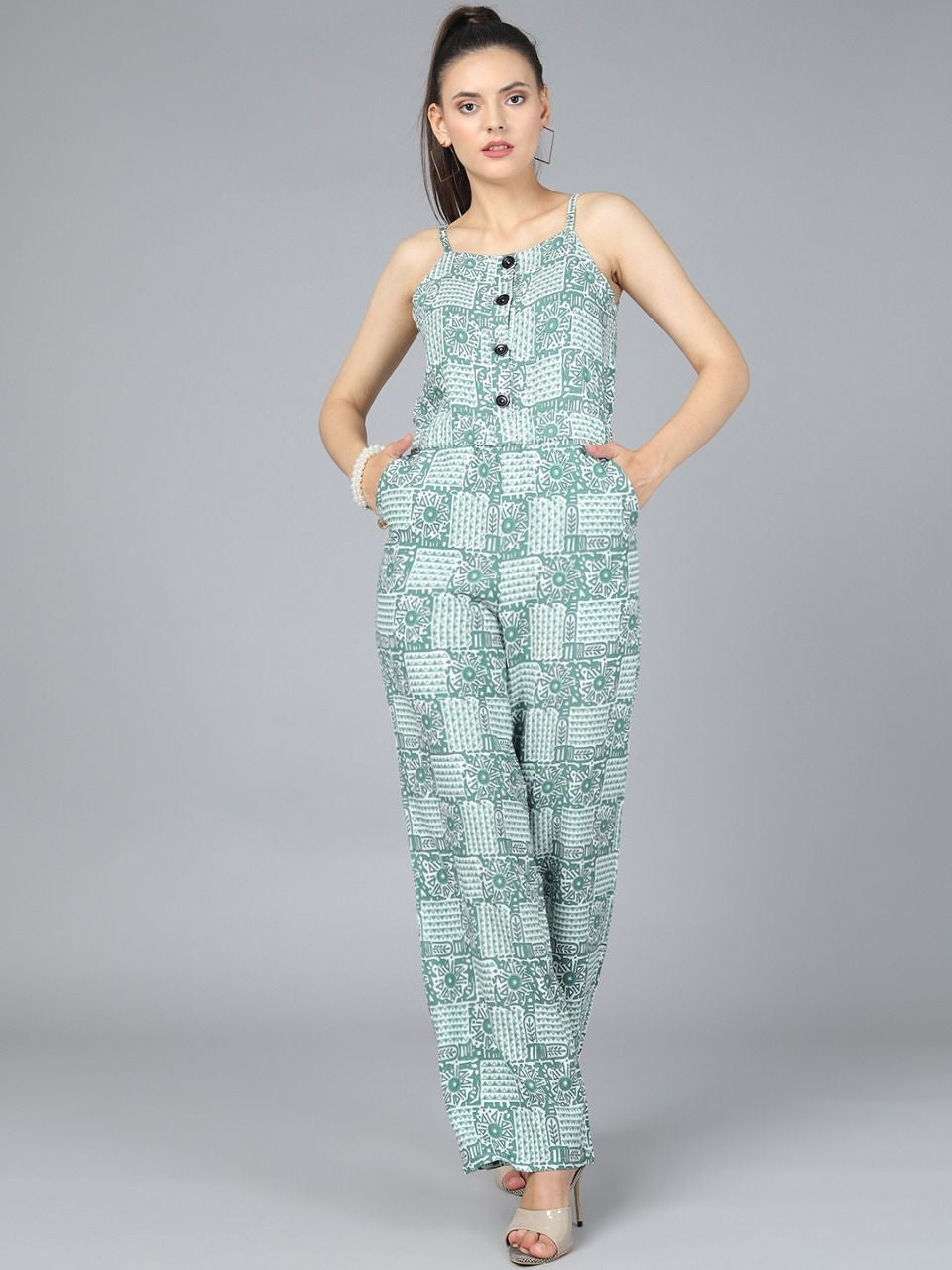 Stylish Printed Women Jumpsuit