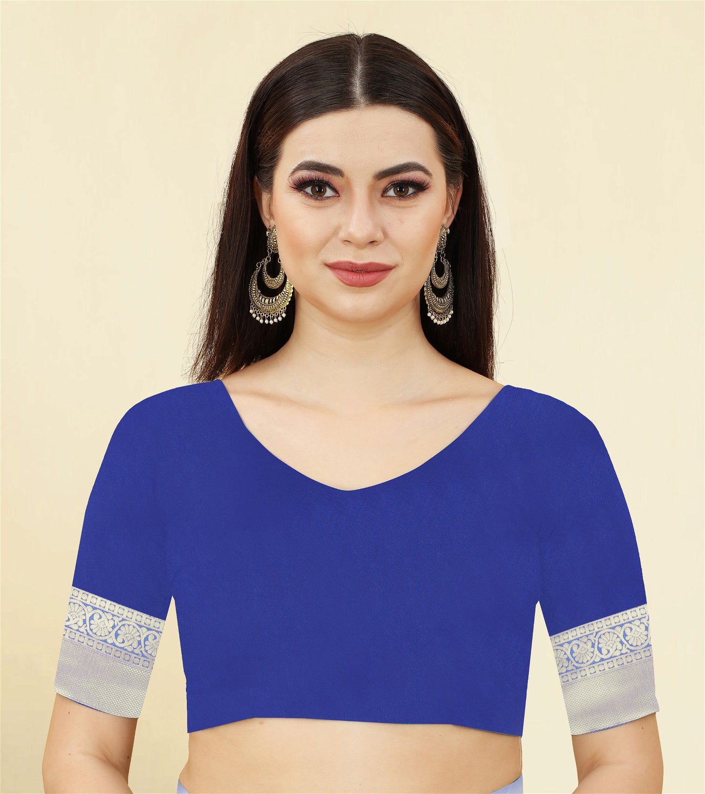Blue Colour Banarasi Silk Saree