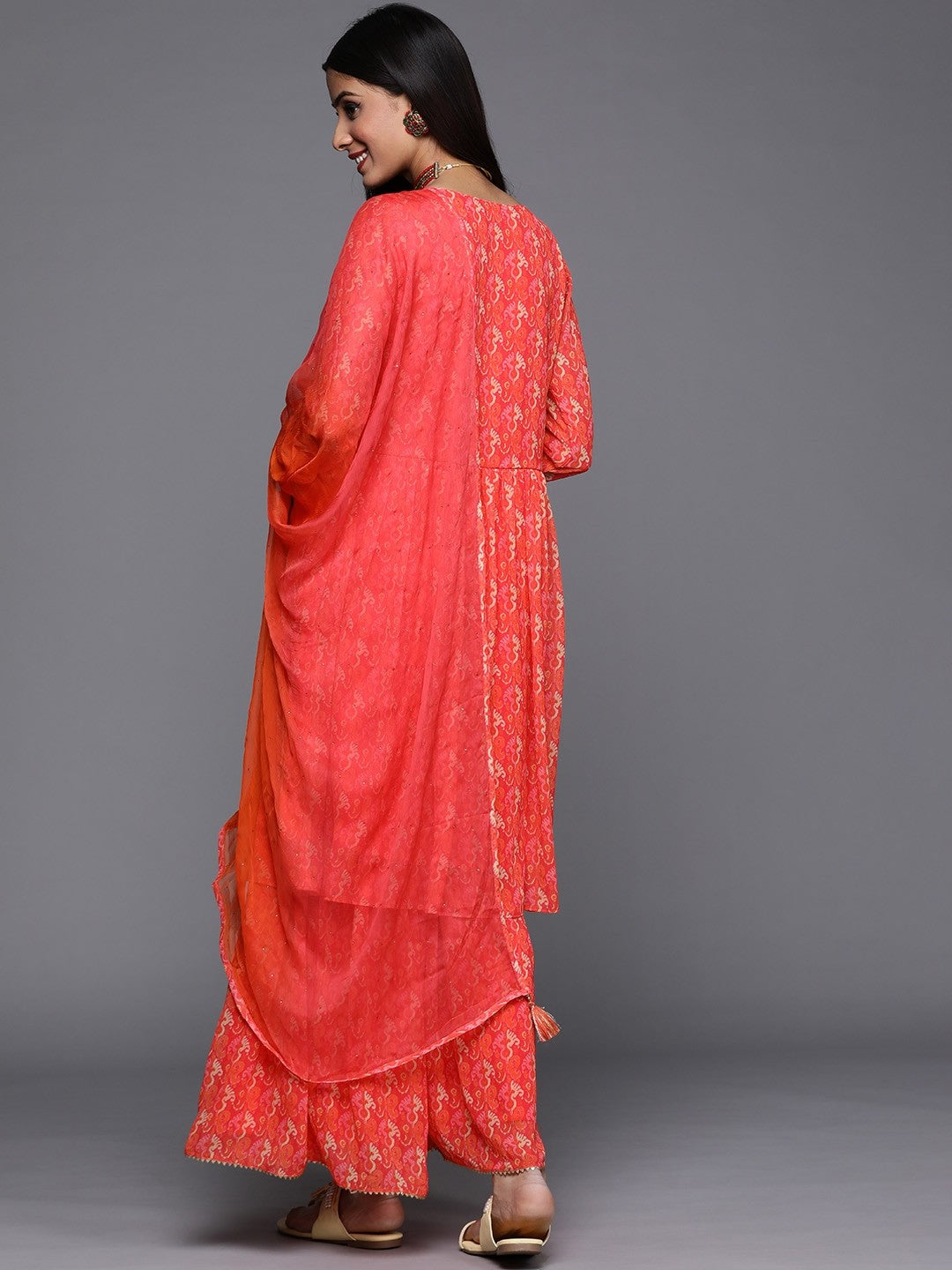 Women Georgette Kurta Sharara Set